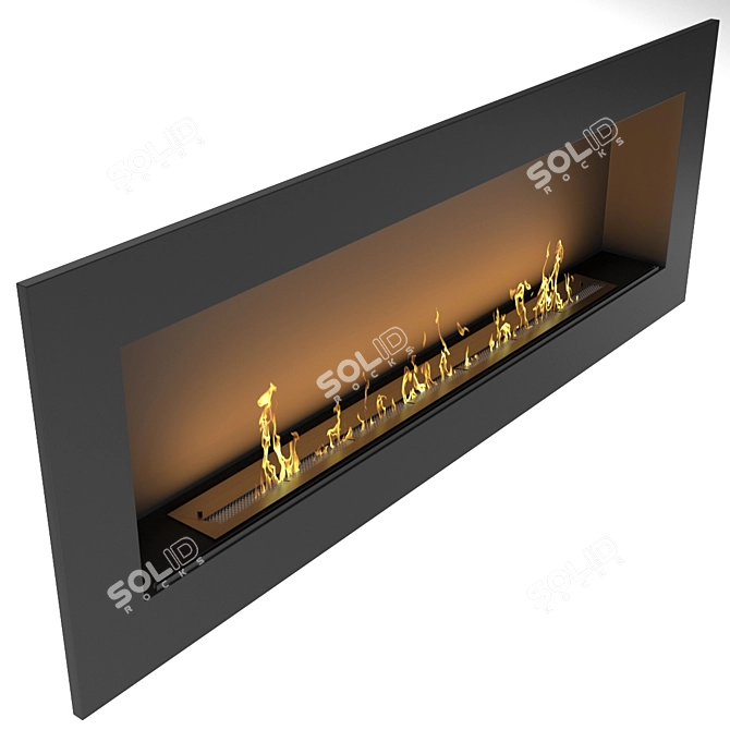 Biochamin 1800 - Stylish Fireplace Design 3D model image 3