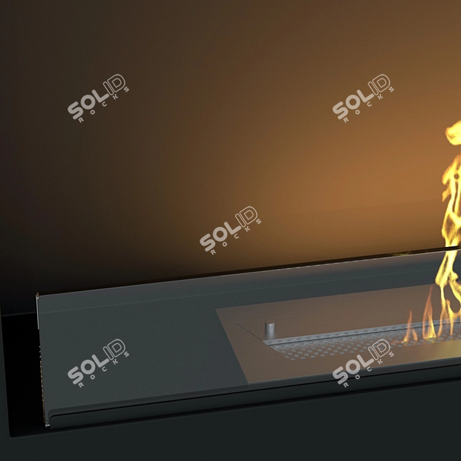 Biochamin 1800 - Stylish Fireplace Design 3D model image 4