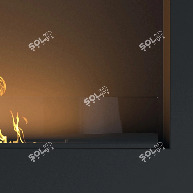 Biochamin 1800 - Stylish Fireplace Design 3D model image 5