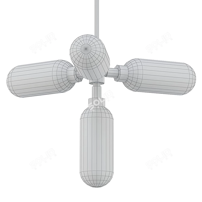 Troy Annex 4-Light Chandelier 3D model image 2