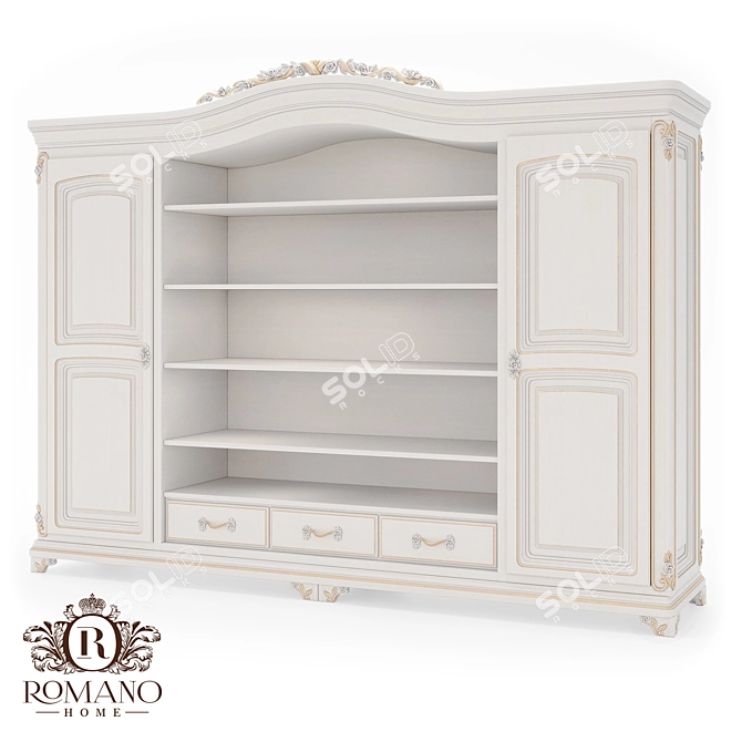 Refined Wardrobe Rack by Nicole Romano 3D model image 1