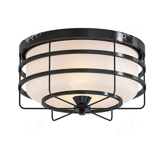 Modern Ceiling Light Fixture 3D model image 1