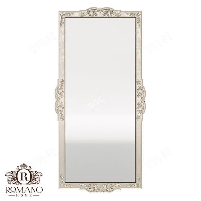 Title: Romano Home Handcrafted Rostov Mirror 3D model image 1