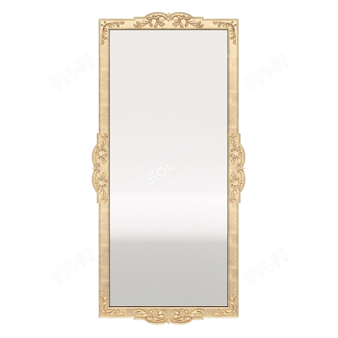 Title: Romano Home Handcrafted Rostov Mirror 3D model image 2