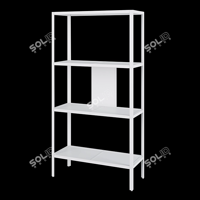 Stylish Metal Shelf: Baggebo 3D model image 2