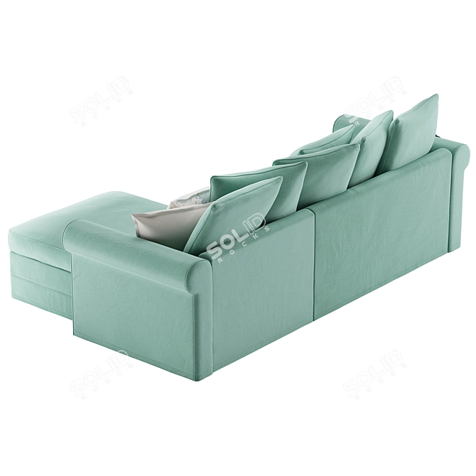 Versatile and Spacious Ikea Gronlid Corner Sofa 3D model image 3