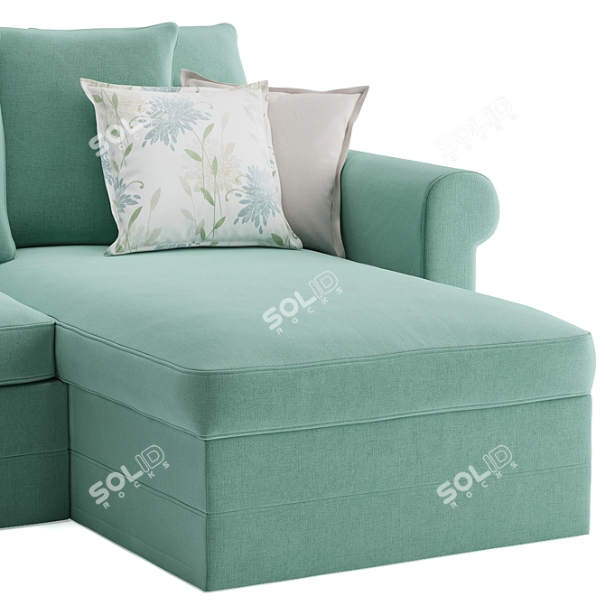 Versatile and Spacious Ikea Gronlid Corner Sofa 3D model image 5