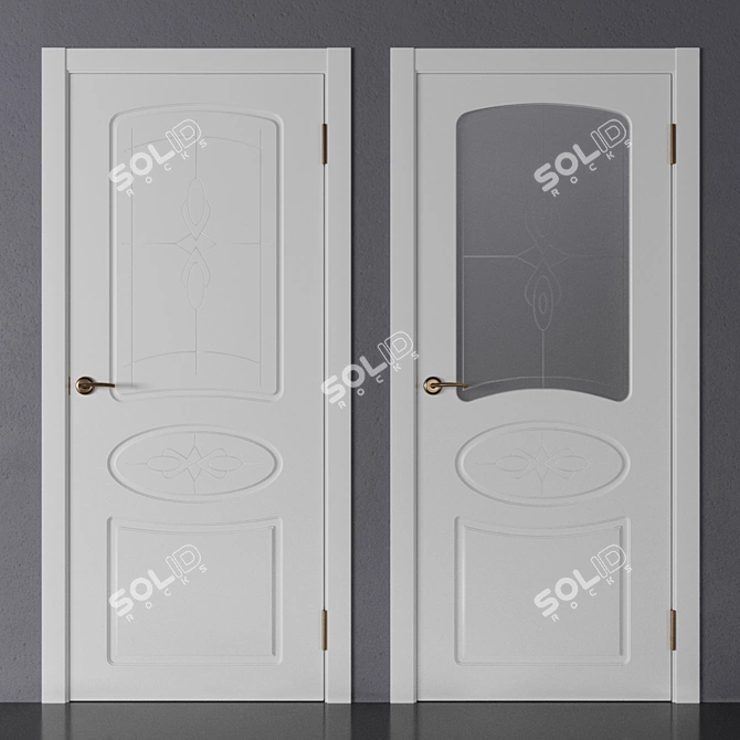 Title: Dubrava Siberia - Vento 1 (OM) Door Collection 3D model image 1