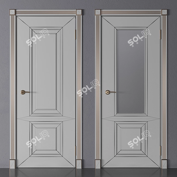 Title: Dubrava Siberia - Vento 1 (OM) Door Collection 3D model image 6