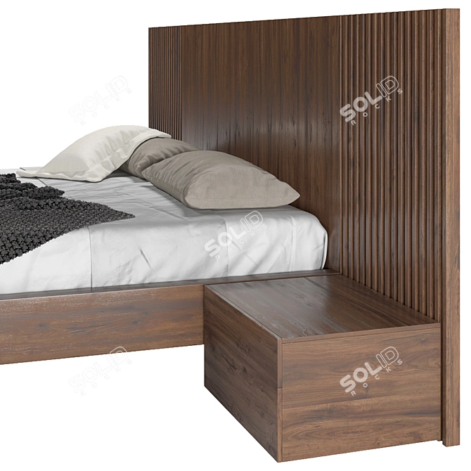 Modern MOBENIA MIES Bed 3D model image 3