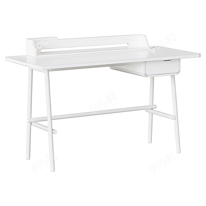 Nordic Art Barbizon Writing Desk 3D model image 2