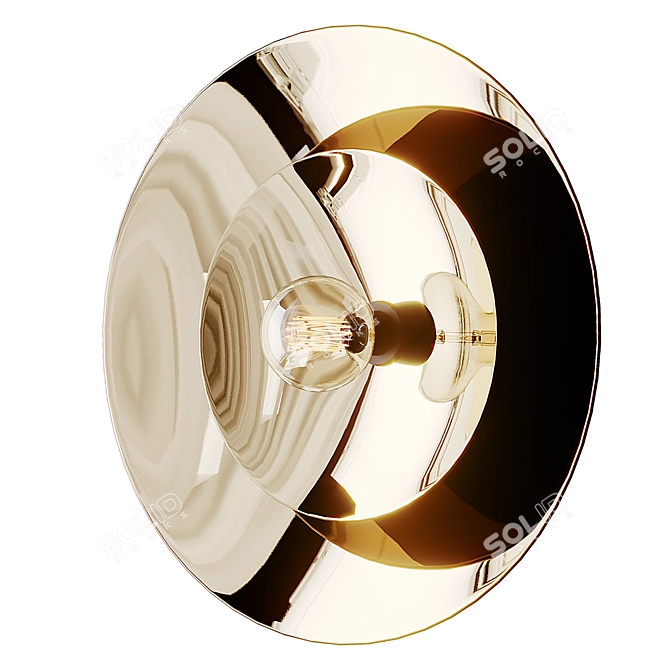 Elegant ZENITH DOUBLE Wall Lamp 3D model image 1