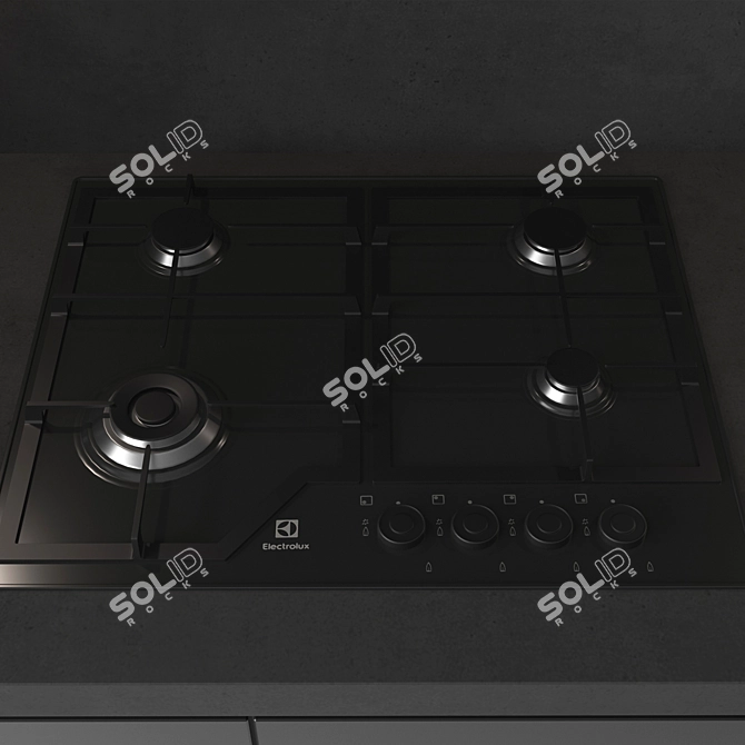 Sleek Kitchens Alea: Modern & Versatile 3D model image 3