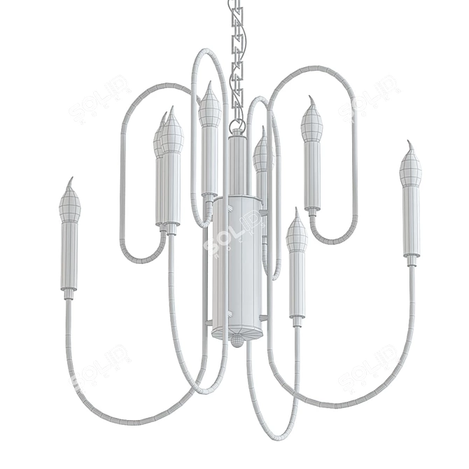 Elegant V-Ray Chandelier 2014 3D model image 2