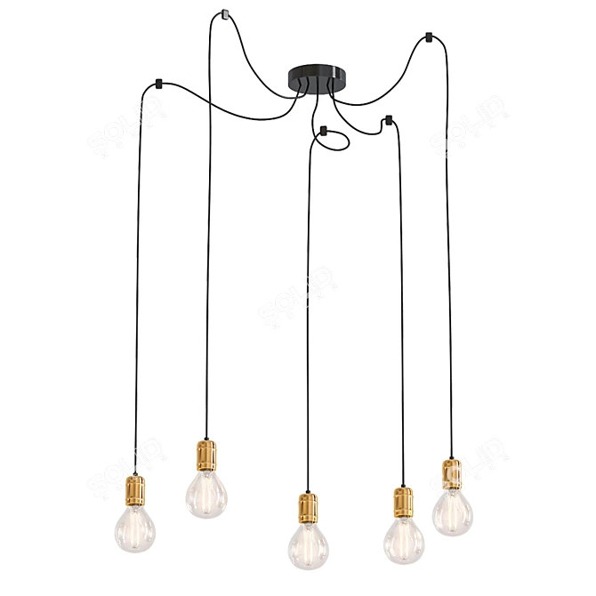 Elegant Quallé Chandelier | Modern Design 3D model image 1