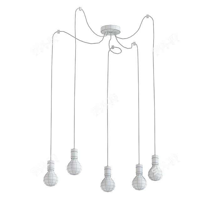 Elegant Quallé Chandelier | Modern Design 3D model image 2