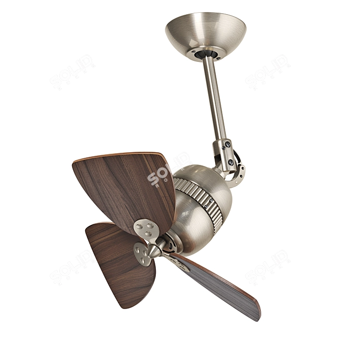 Elegant Vedra Ceiling Fan 3D model image 1