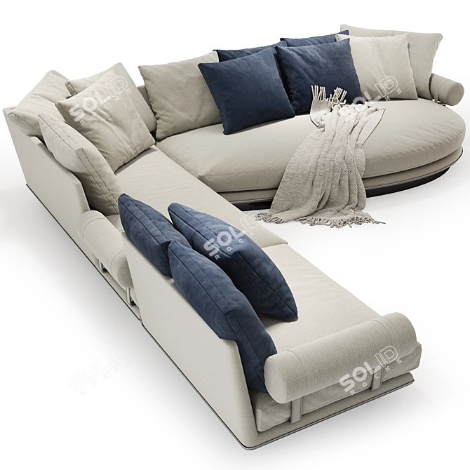 Modern B&B Noonu Corner Sofa 3D model image 3