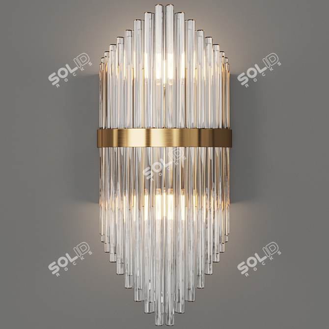 Modern Glass Wall Lamp: CONCERT Lampatron 3D model image 1