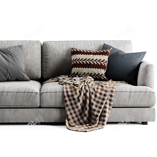 Modern Comfort: West Elm Haven Sofa 3D model image 2