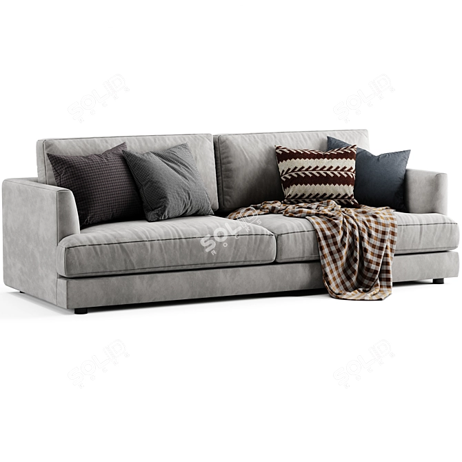 Modern Comfort: West Elm Haven Sofa 3D model image 3