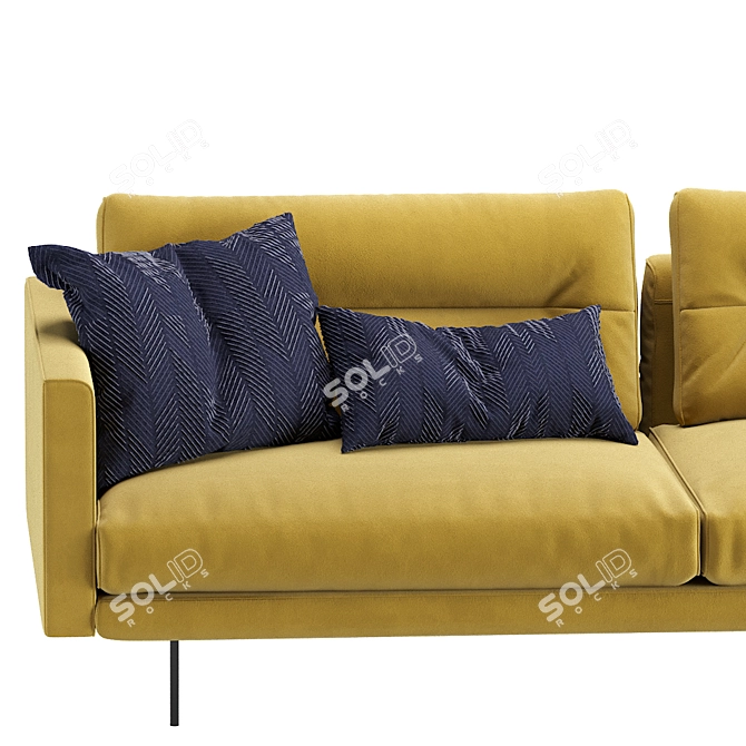 Luxury Leolux Albana Modern Sofa 3D model image 3