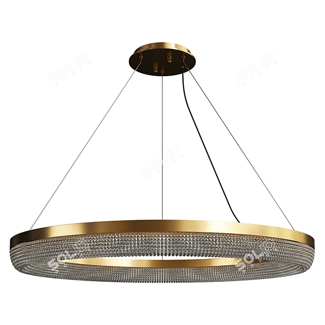 Elegant Pescara Chandelier 3D model image 1