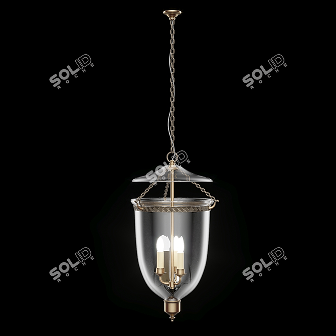 Lincoln Globe Lantern: Timeless Elegance 3D model image 2