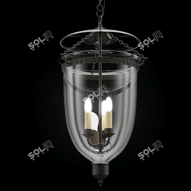 Lincoln Globe Lantern: Timeless Elegance 3D model image 4