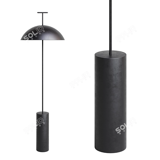 Modern Kartell Geen-A Floor Lamp 3D model image 2