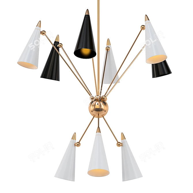Mesmerizing Moxie Chandelier 3D model image 2
