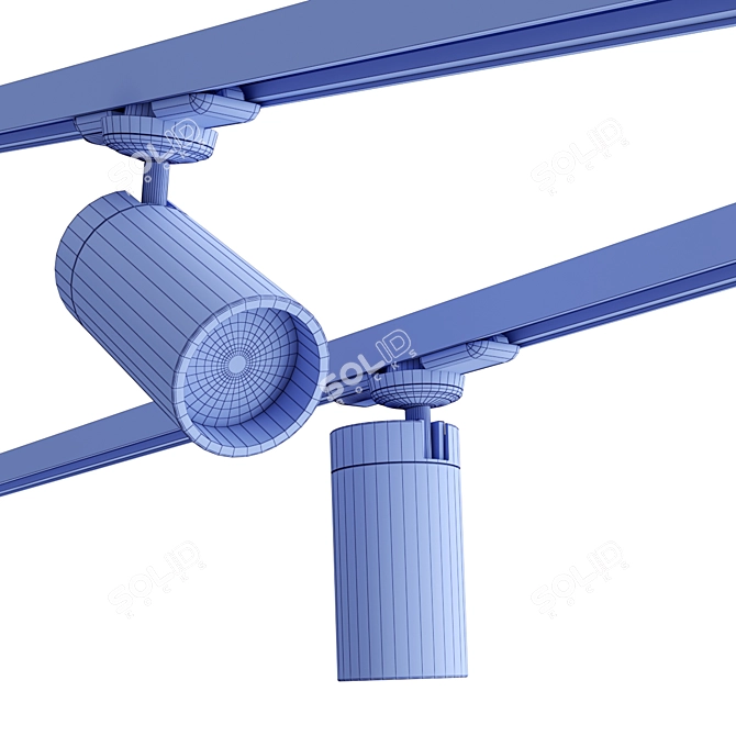 Elegant LED Track Lamp: DOT SISTEMA 3D model image 3