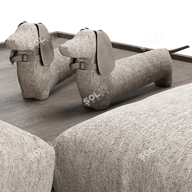 Modular Space Sectional Sofa 3D model image 5