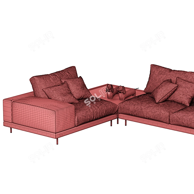 Modular Space Sectional Sofa 3D model image 6