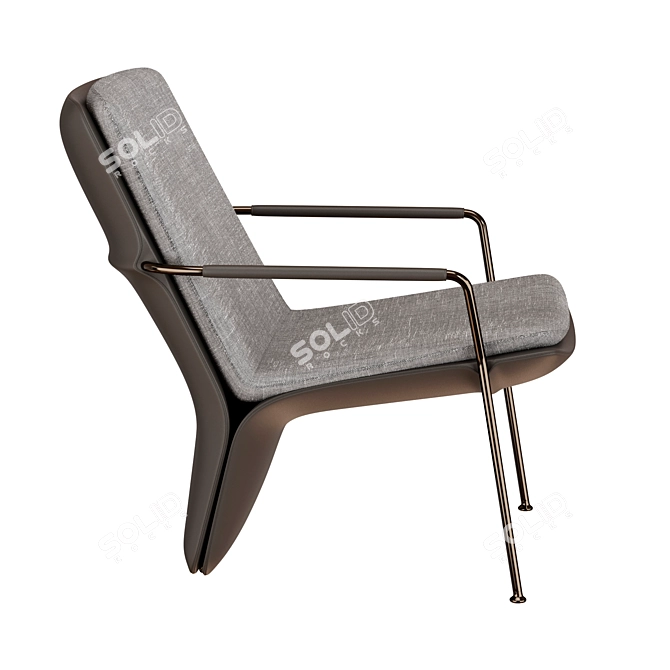 Elegant Arabesque Armchair by Poltrona Frau 3D model image 3