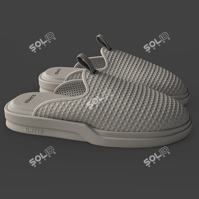 Title: Texture-Changeable Slippers 3D model image 4