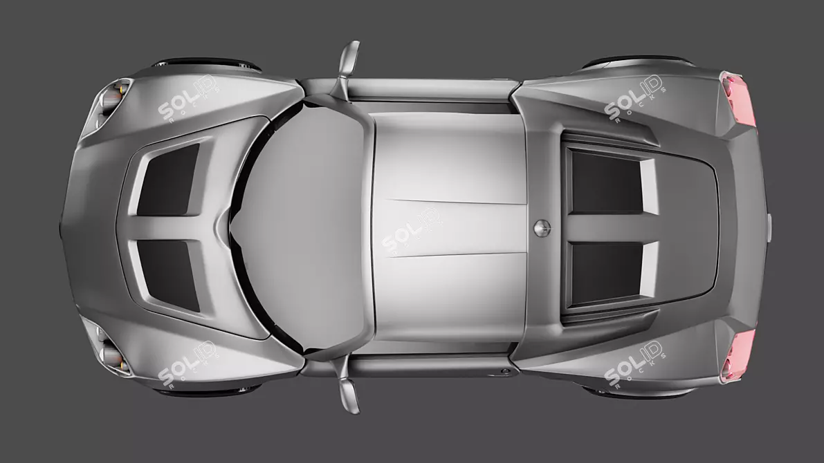 Speedster: High-Poly Opel Model 3D model image 3