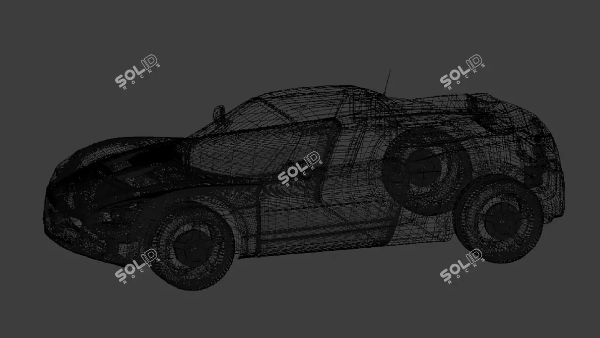 Speedster: High-Poly Opel Model 3D model image 4