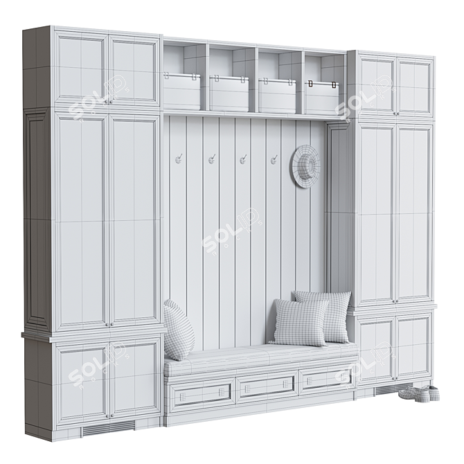 Modern Hallway Furniture: Hallway_24 3D model image 4