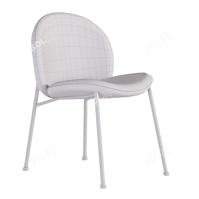 Saba Italia Chair: Sleek Modern Design 3D model image 4