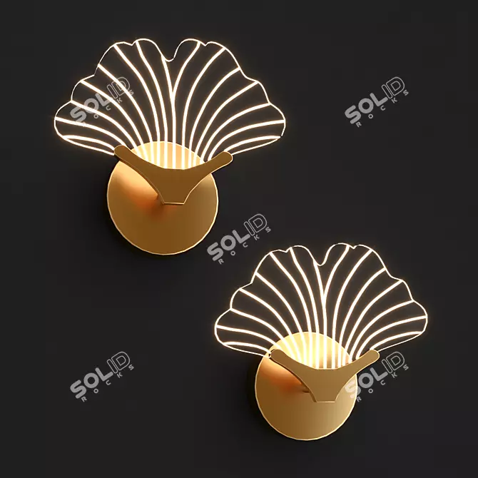 Elegant Selvi B Wall Lamp 3D model image 1