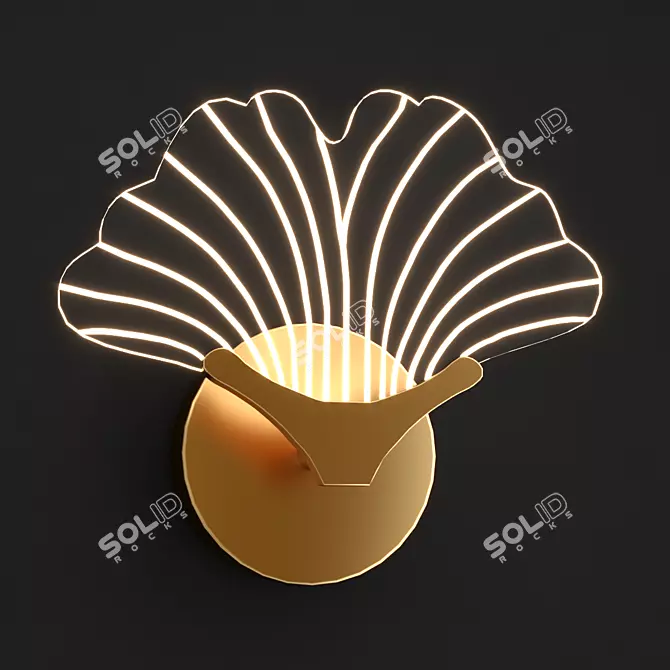 Elegant Selvi B Wall Lamp 3D model image 3