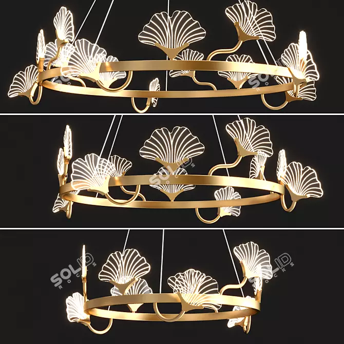 Title: Stylish Selvi B Pendant Light 3D model image 1