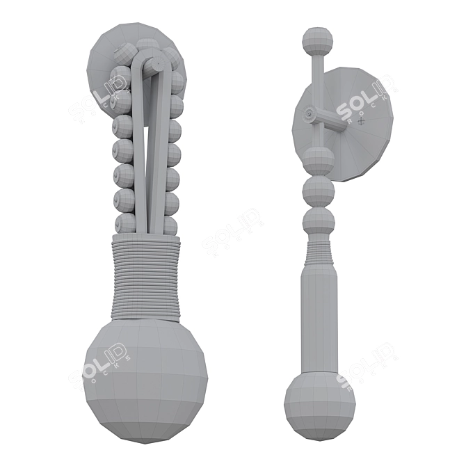 Elegant Talisman Sconce 3D model image 2