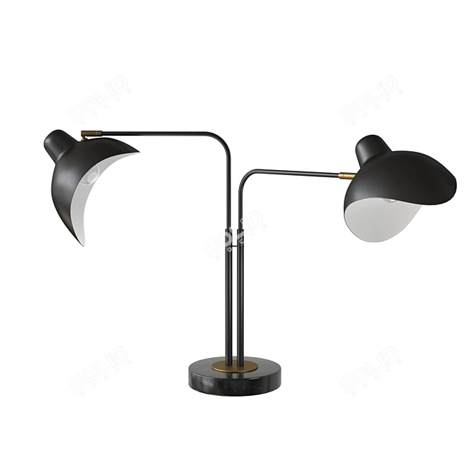 Elegant Eichholtz Joshua Table Lamp 3D model image 1