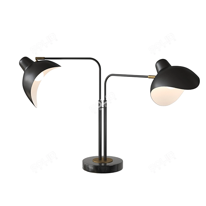 Elegant Eichholtz Joshua Table Lamp 3D model image 2