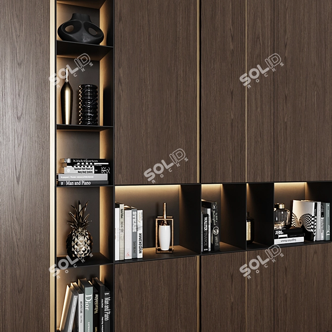 Contemporary Wardrobe 27 - Stylish and Functional 3D model image 2