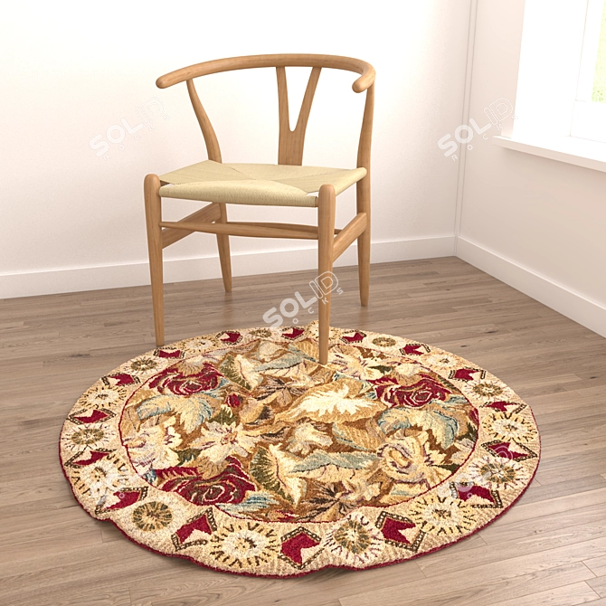 Title: Versatile Rug Set with Various Styles 3D model image 2