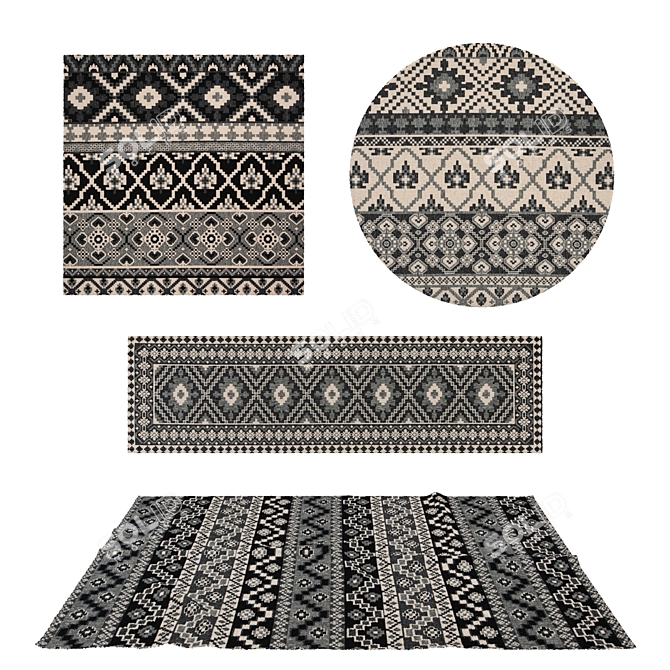 Versatile Rug Collection 3D model image 1