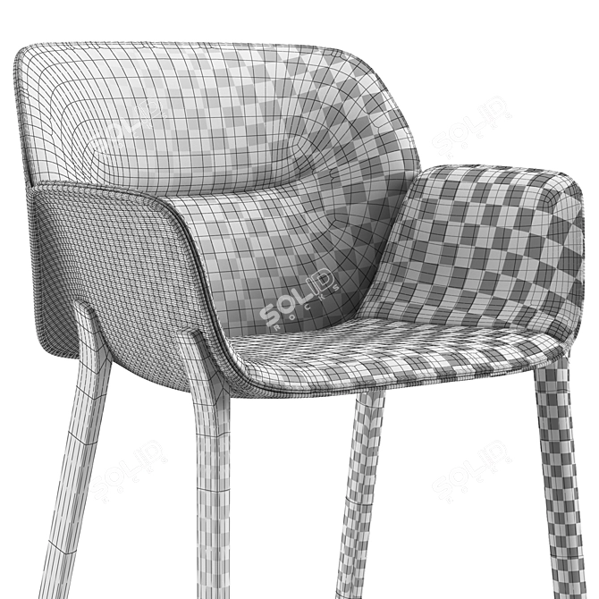 Elegant Nuez SO Chairs 3D model image 7